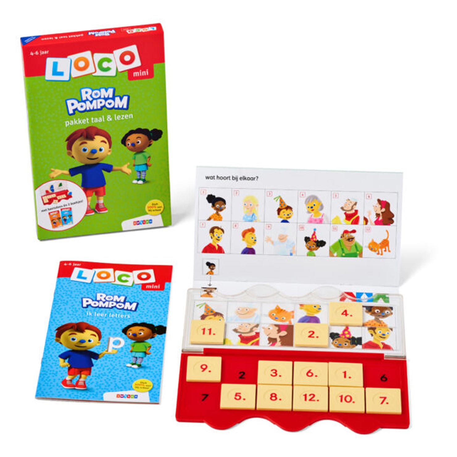 Wpg uitgevers mini loco - romppompom pakket taal lezen (4-6 jaar)