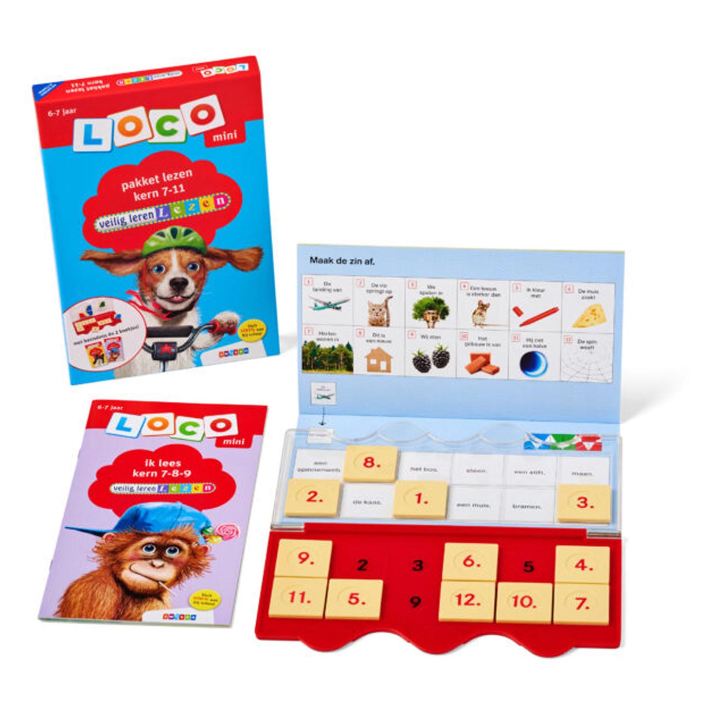 Wpg uitgevers mini loco - veilig leren lezen pakket kern 7-11 (6-7 jaar)