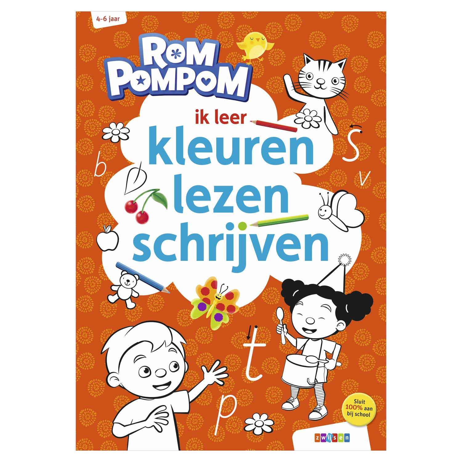 Wpg uitgevers romppompom ik leer kleuren, lezen en schrijven (4-6 jaar)
