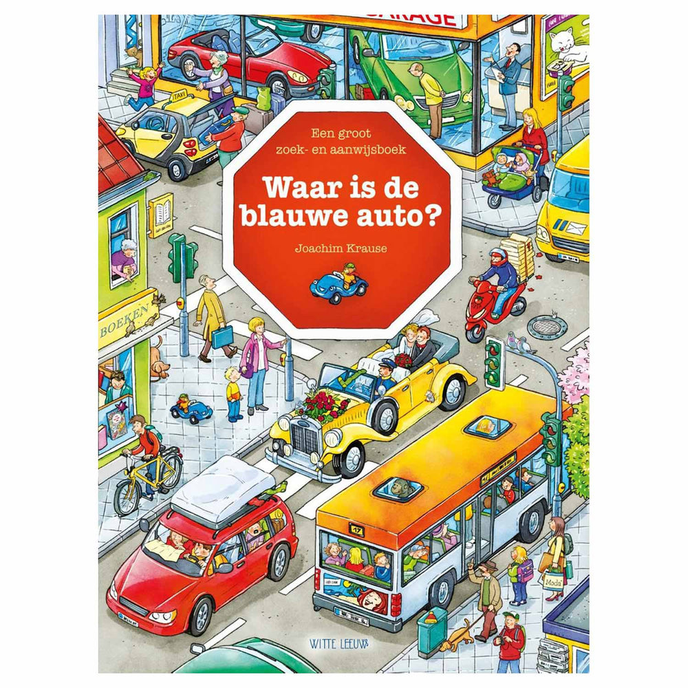 Waar is de blauwe auto?