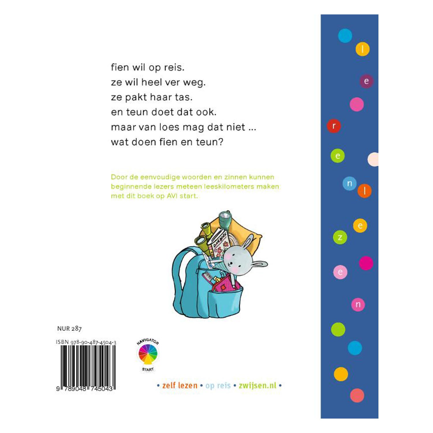 Wpg uitgevers leren lezen - fien teun - kom, we gaan op reis (avi-start)