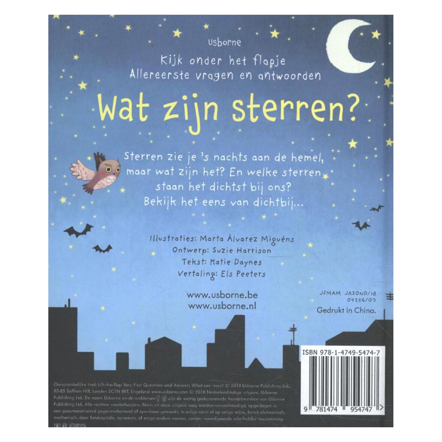 Wat zijn de sterren? Flapjesboek