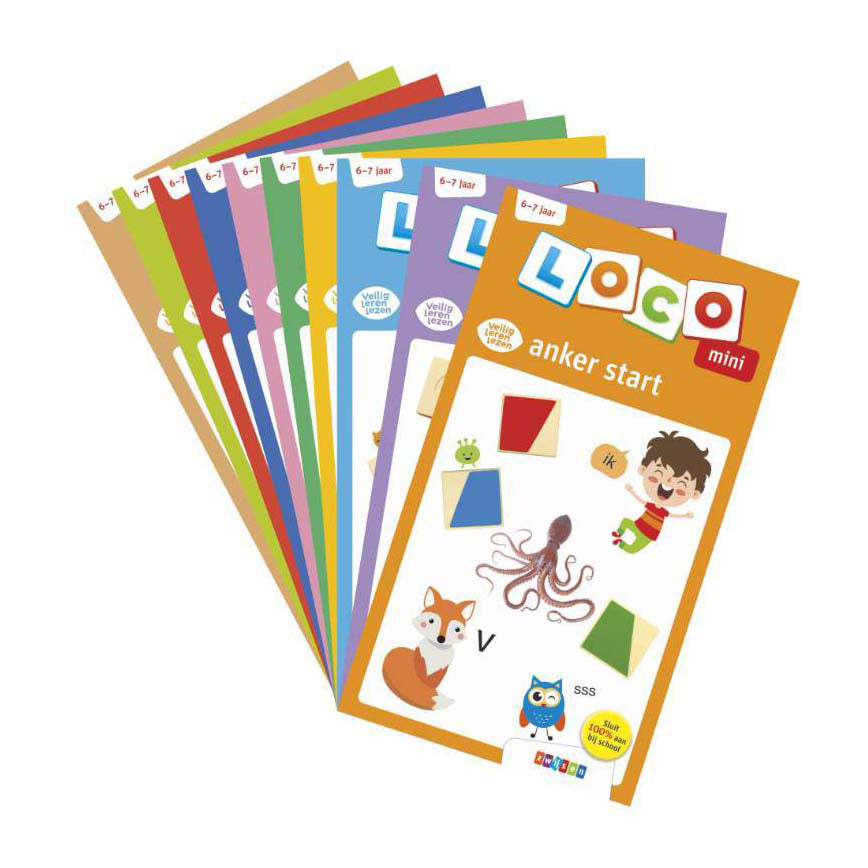 Loco mini - veilig leren lezen pakket zoem - 10 oefenboekjes