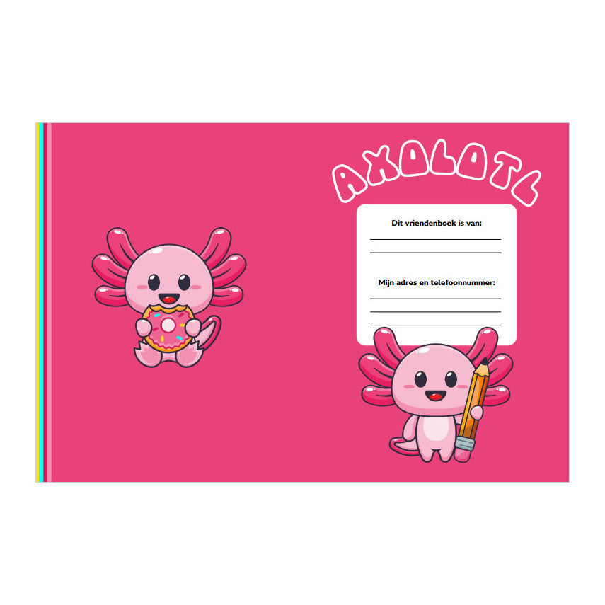 Interstat vriendenboek - axolotl 6+