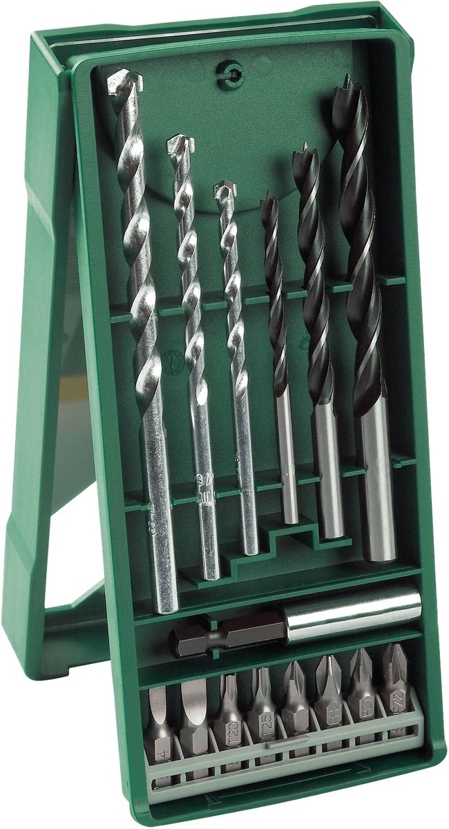 Bosch x-line borenset - 15-delig - voor hout en steen