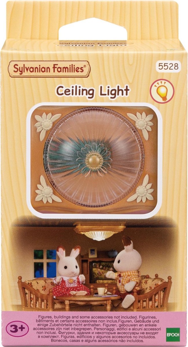 Sylvanian families 5528 plafondlamp- geschikt voor 5303startershuis en 5302 grote landhuis met verlichting