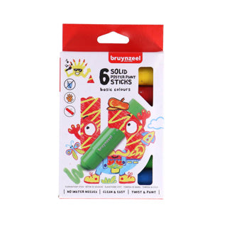 Bruynzeel paint sticks 6 basic colours | 6 pieces