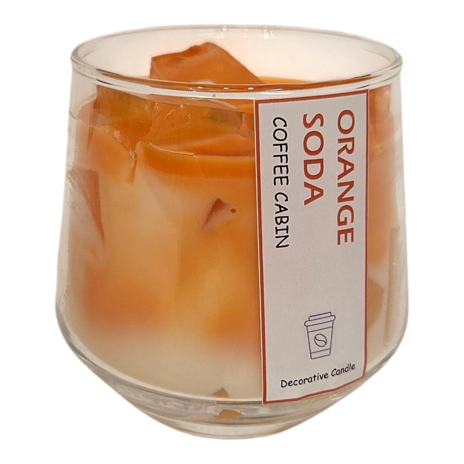 Mansion atmosphere geurkaars in glas orange soda 8,4x11,5cm