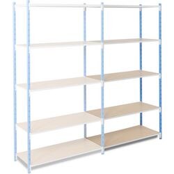Vervolgelement arno space 125x80x200cm grijs lichtblauw