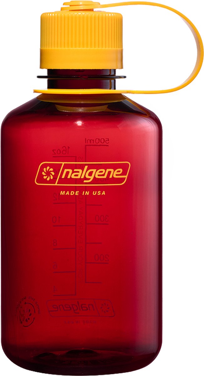 Nalgene - narrow mouth bottle - drinkfles - waterfles - lekvrij - 500ml - bpa free - sustain - laker