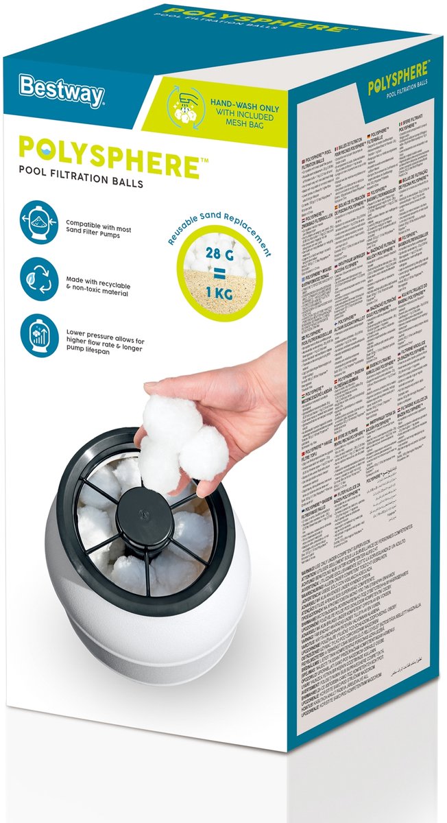 Bestway flowclear polysphere filterballen 500 g 58475