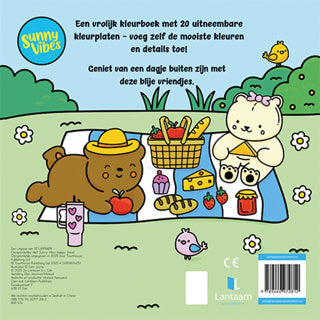 Lantaarn publishers kleurboek sunny vibes - happy street