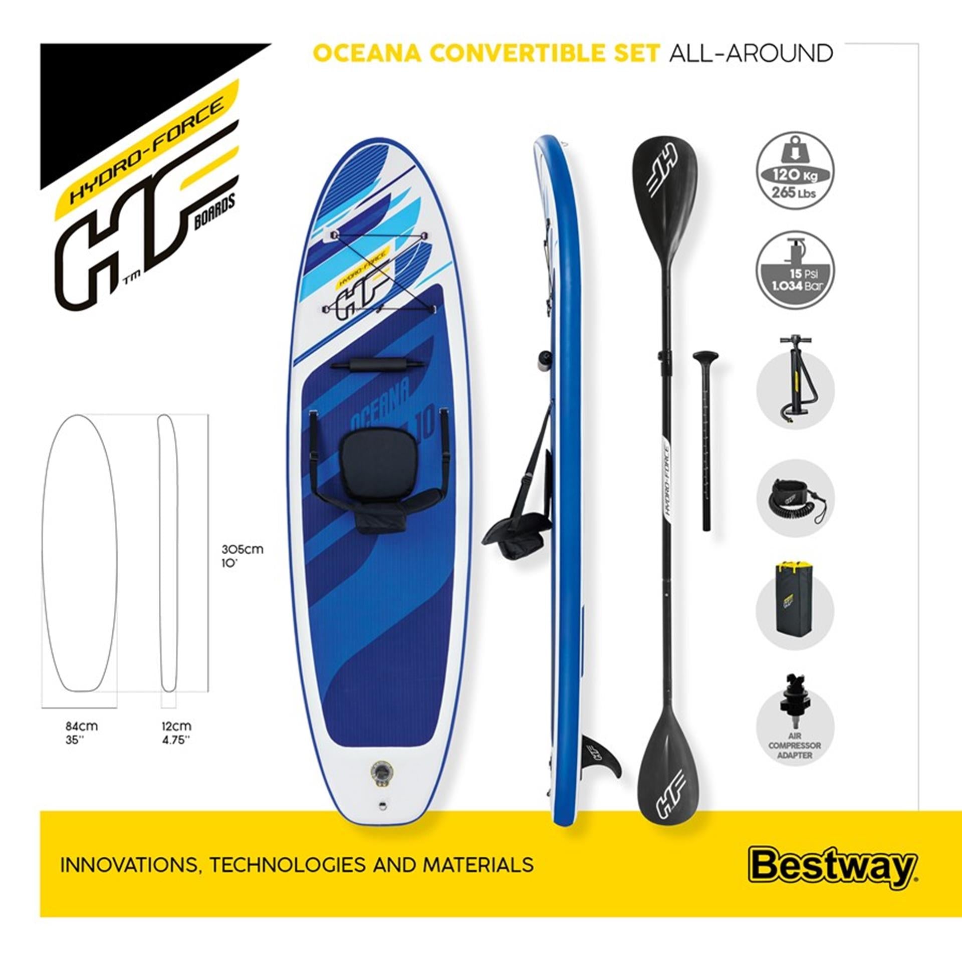 Bestway Hydro Oceana Convertible SUP-set