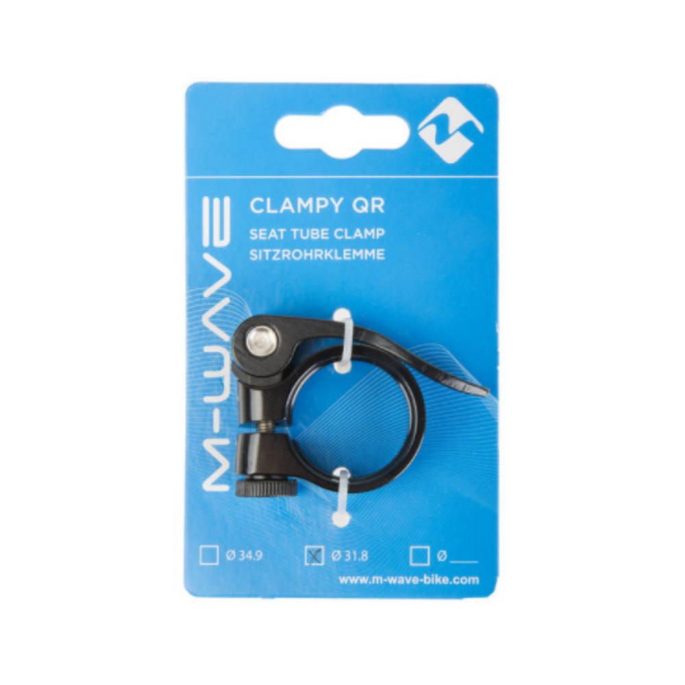 Collier de tige de selle Clampy-QR 31,8 mm aluminium noir
