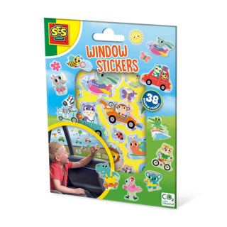 Ses raamstickers voertuigen | 6 stuks