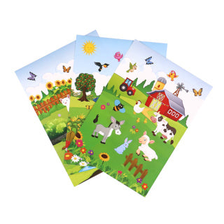 Stickers a5 boerderij 3 vellen | 12 stuks