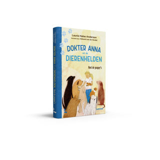 Boek dokter Anna en de dierenhelden rood de puppy's