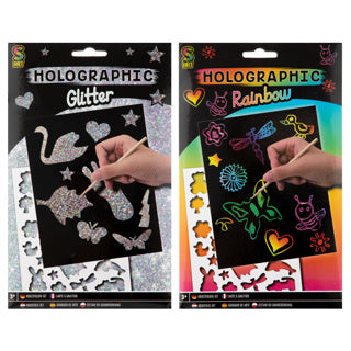 Grafix scratch art a4 assorti | 6 stuks