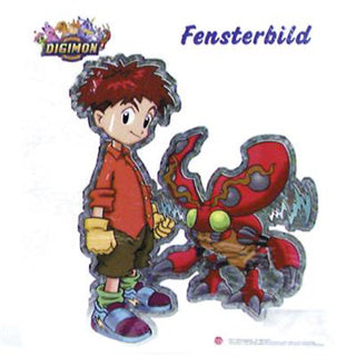 Raamsticker digimon groot | 10 stuks
