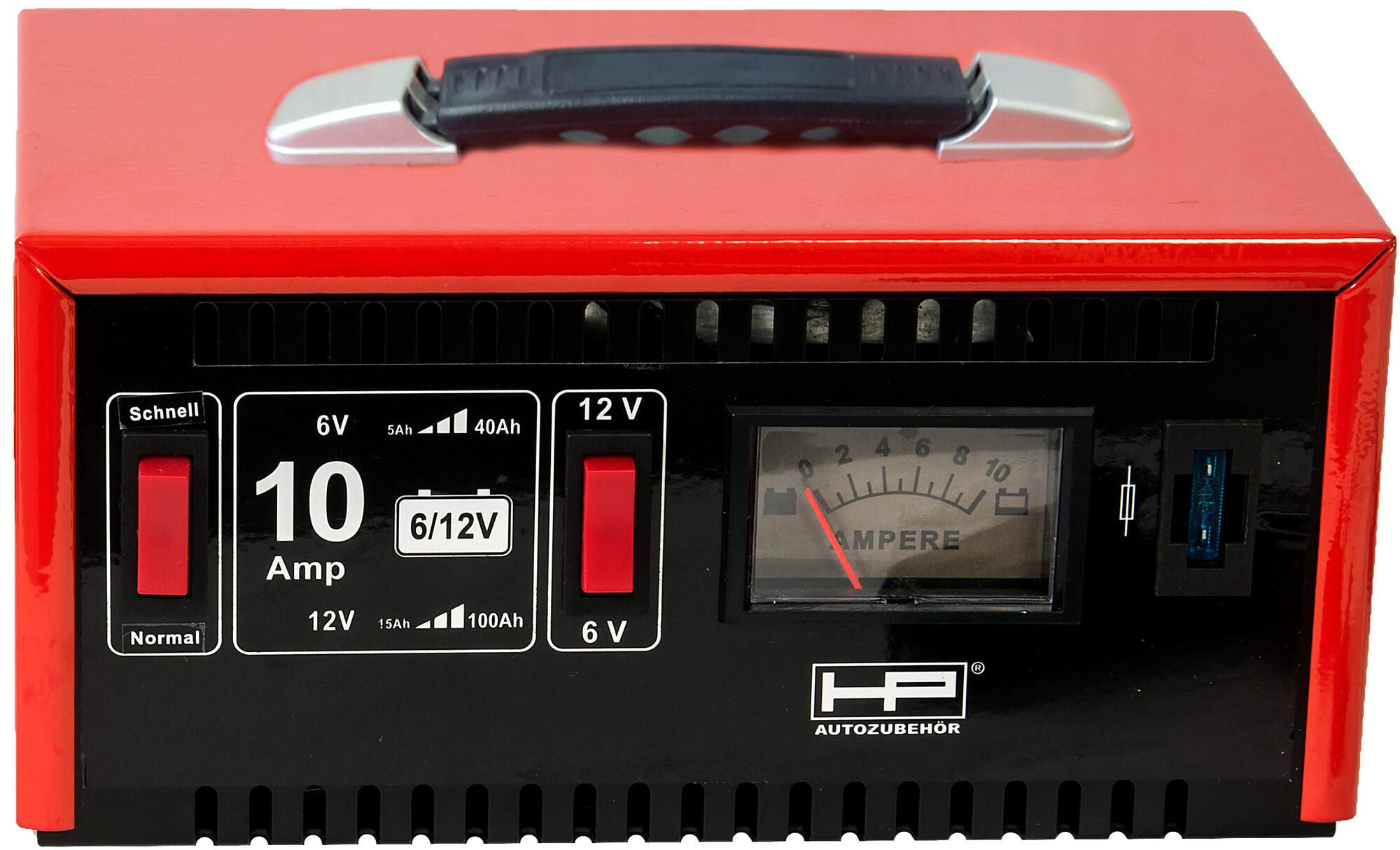 Hp acculader charger 6 12v 10a 15-120ah, metal