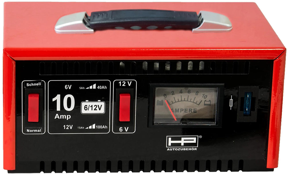 Hp batterieladegerät charger 6 12v 10a 15-120ah, metal