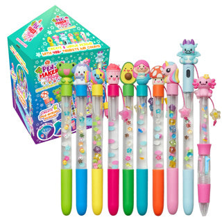 Gear2play pen maker magic - deluxe: mega pennenset - maak 10 unieke pennen met kralen, bedels en allerlei figuren