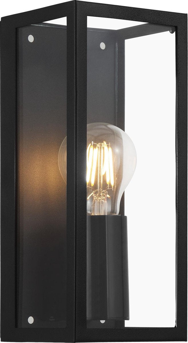 Eglo amezola - wandlamp - e27 - 26 cm - zwart