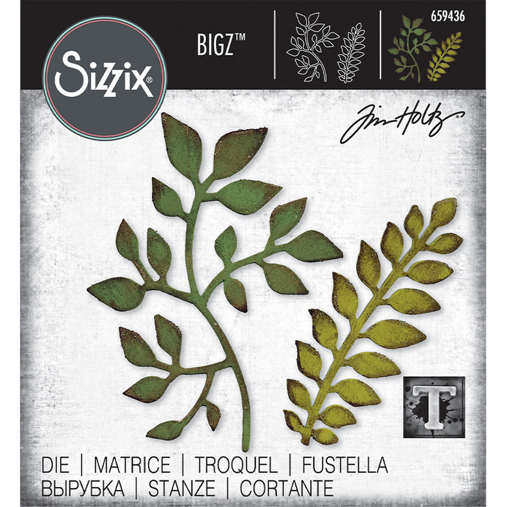 Sizzix • tim holtz bigz die garden greens