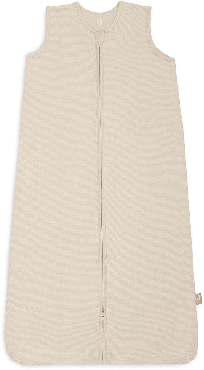 Jollein slaapzak baby mouwloos 110cm - jersey - little waffle sand