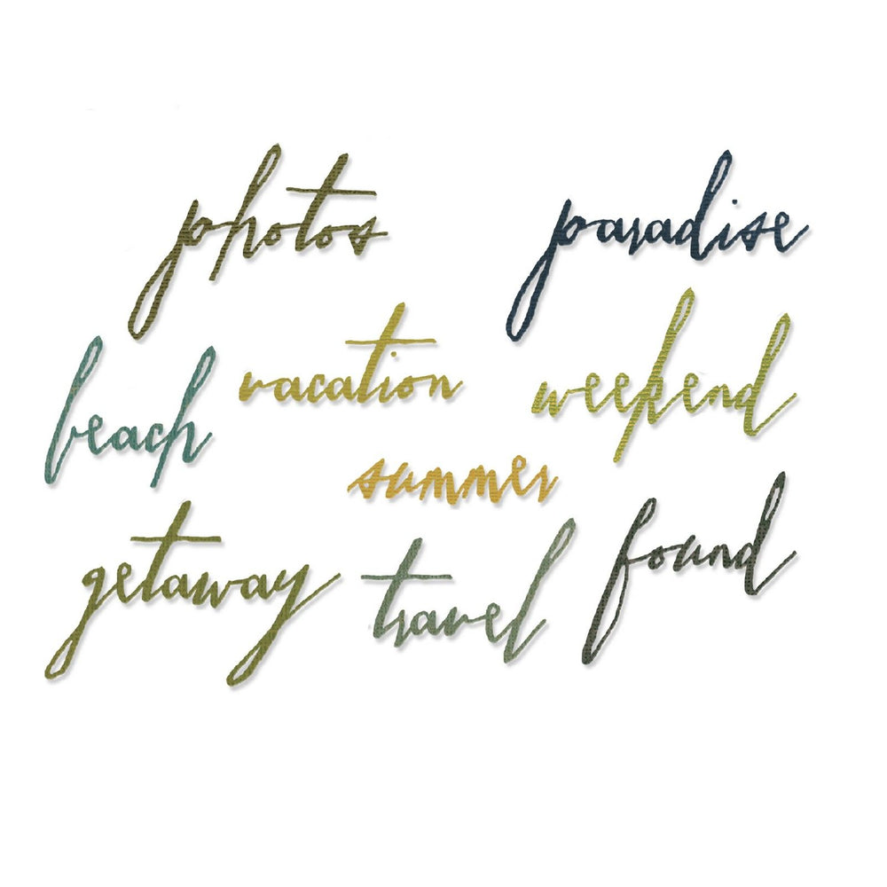 Sizzix • handwritten vacation by tim holtz