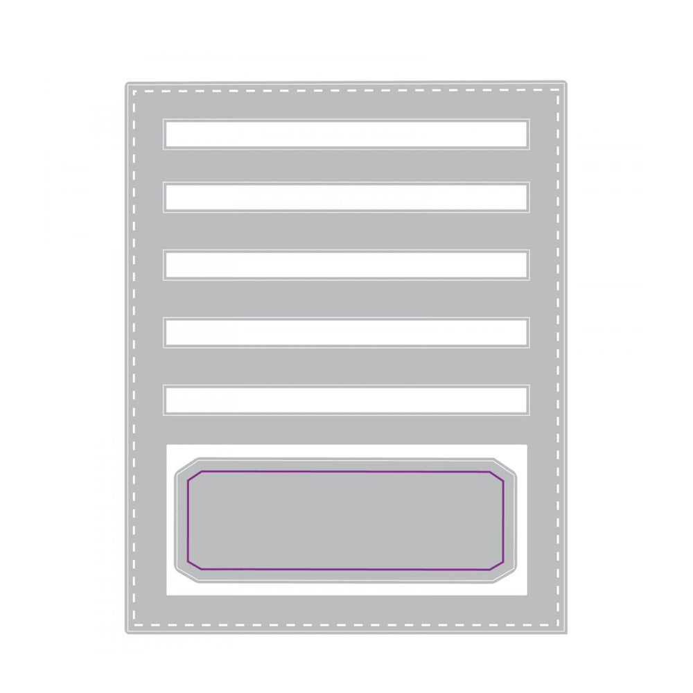 Sizzix • tim holtz thinlits die set stitched slots 2pcs