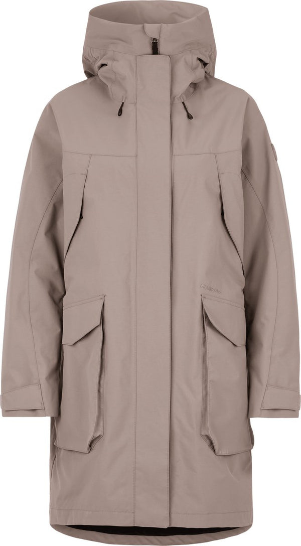 Didriksons thelma wns parka 10 dames outdoorjas - ash brown