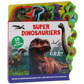 Rebo uitgeverij geluidenboek superdinosauriërs