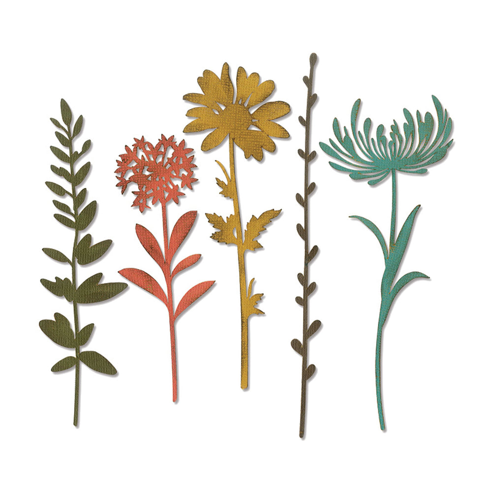 Sizzix • tim holtz thinlits die set wildflower stems #1 5pcs