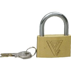 Hangslot viso cad401sb 70g 3 sleutels messing 23x40mm