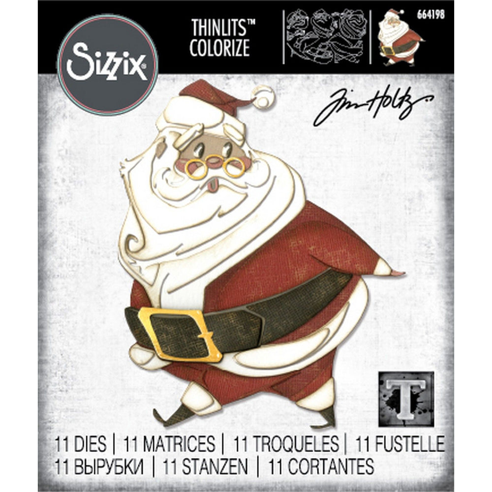 Sizzix • thinlits snijmal vrolijke kerstman