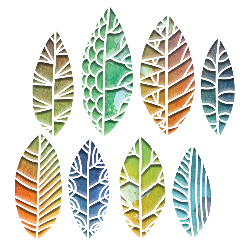 Sizzix • tim holtz thinlits die set cut out leaves 8pcs