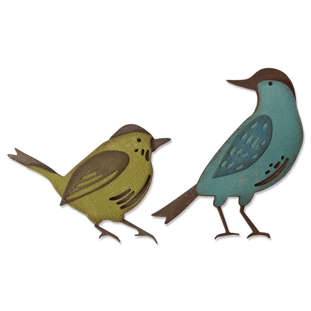 Sizzix • tim holtz thinlits die set feathered friends 6pcs