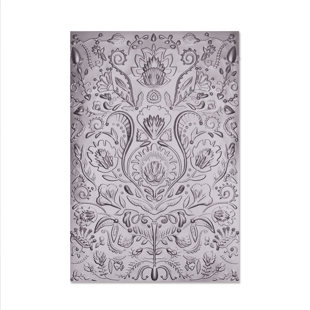 Sizzix • 3d textured impressions embossing folder folk doodle