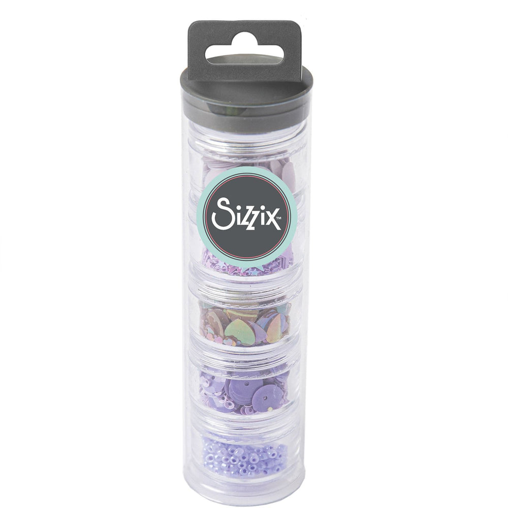 Sizzix • sequins beads lavender dust