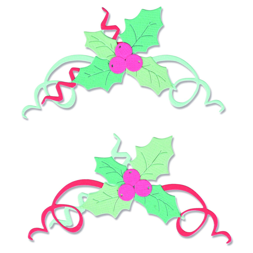 Sizzix • thinlits die set boughs of holly