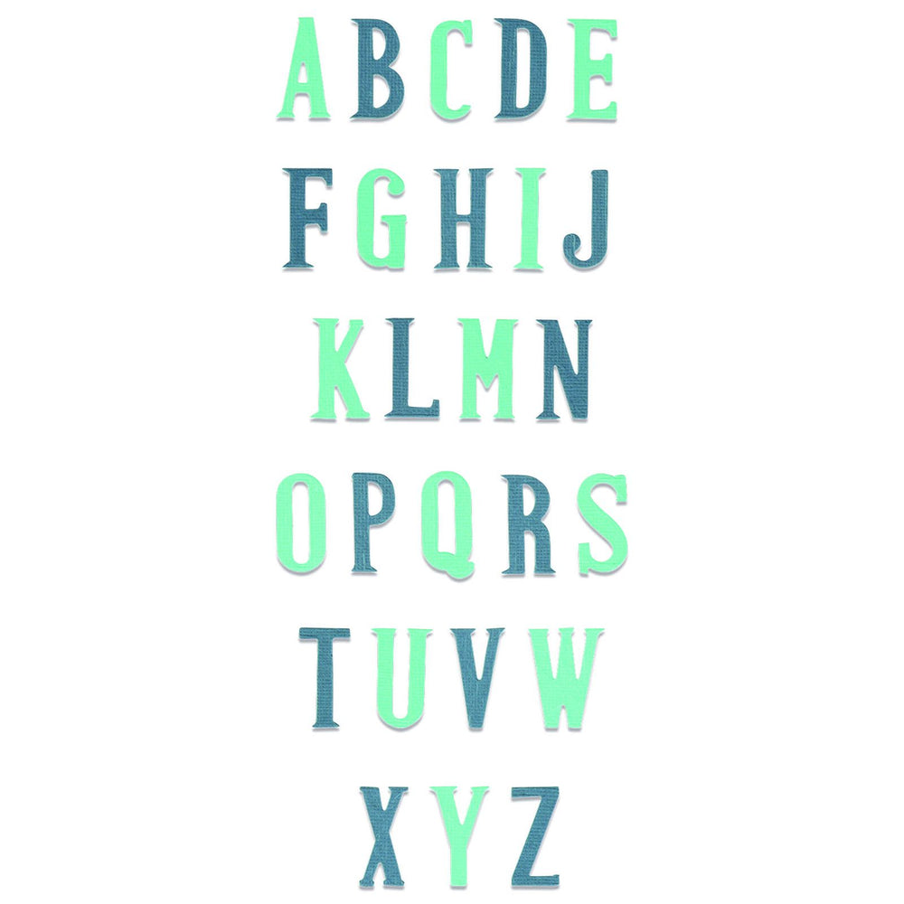 Sizzix • bigz xl alphabet die nostalgic
