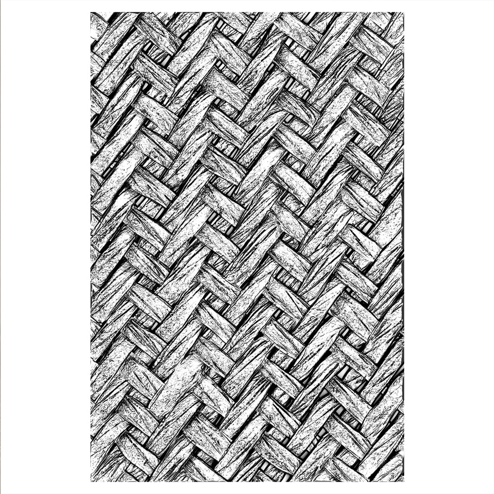 Sizzix • tim holtz 3-d texture fades embossing folder intertwined