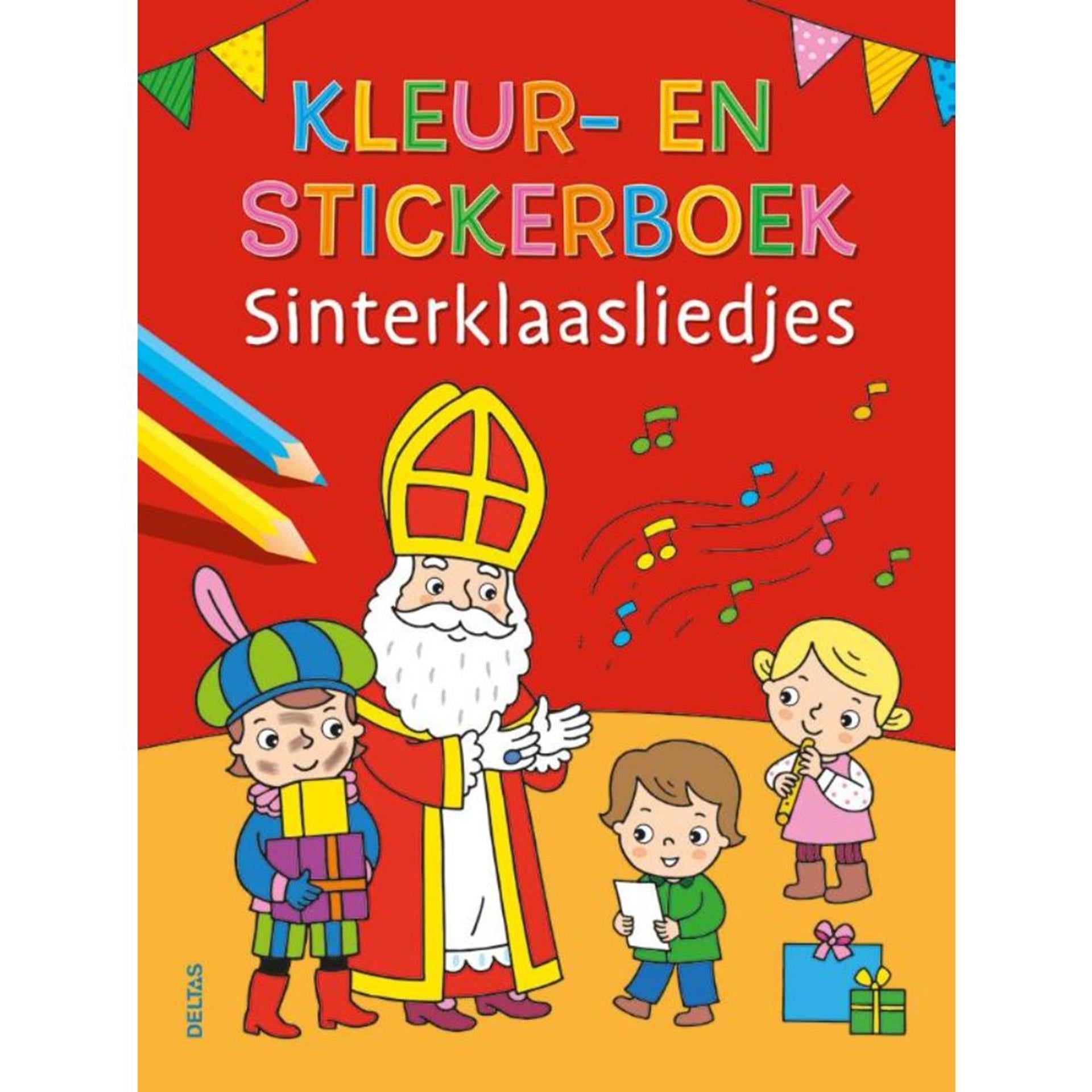 Deltas kleur- en stickerboek sinterklaasliedjes