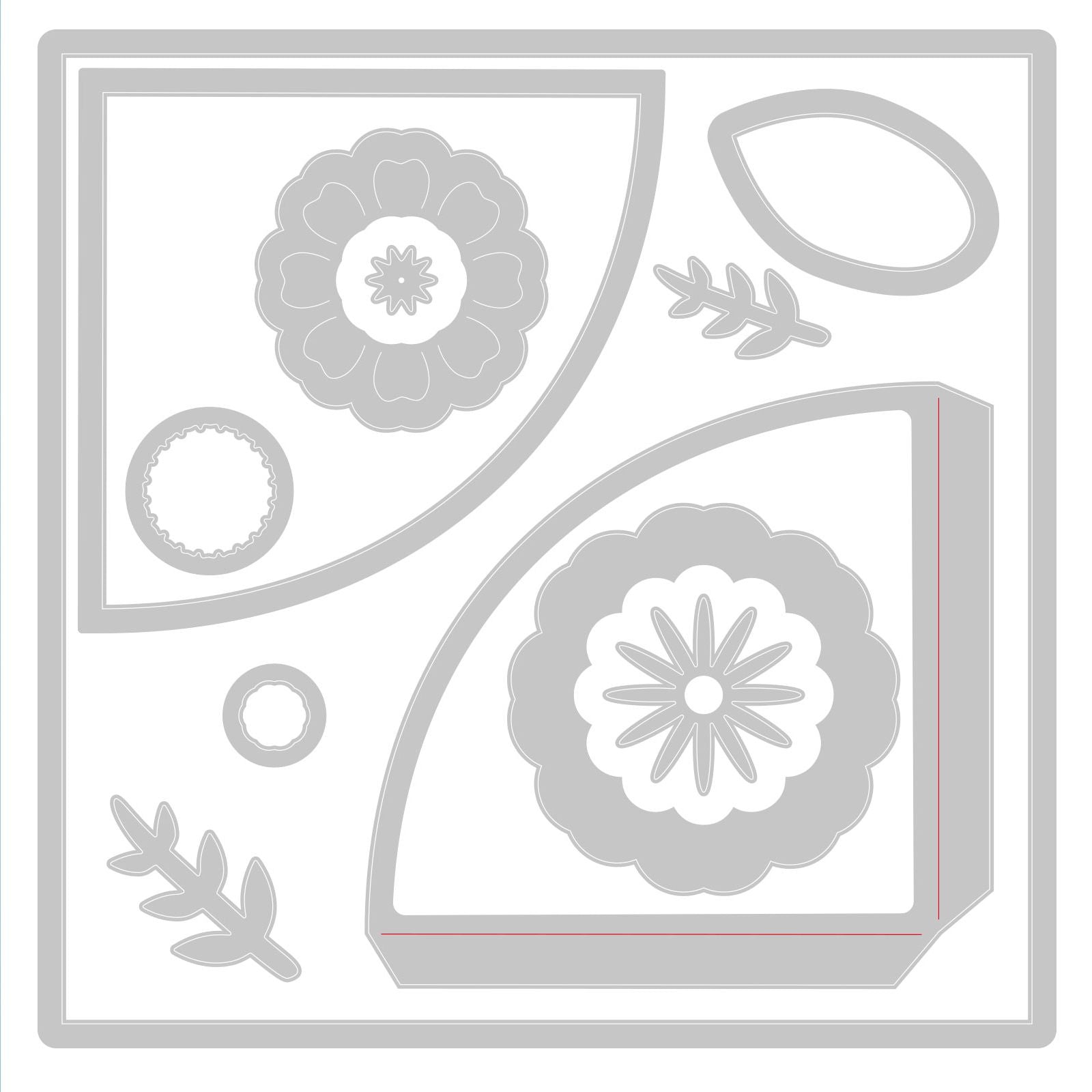 Sizzix • thinlits die folio page pocket flowers