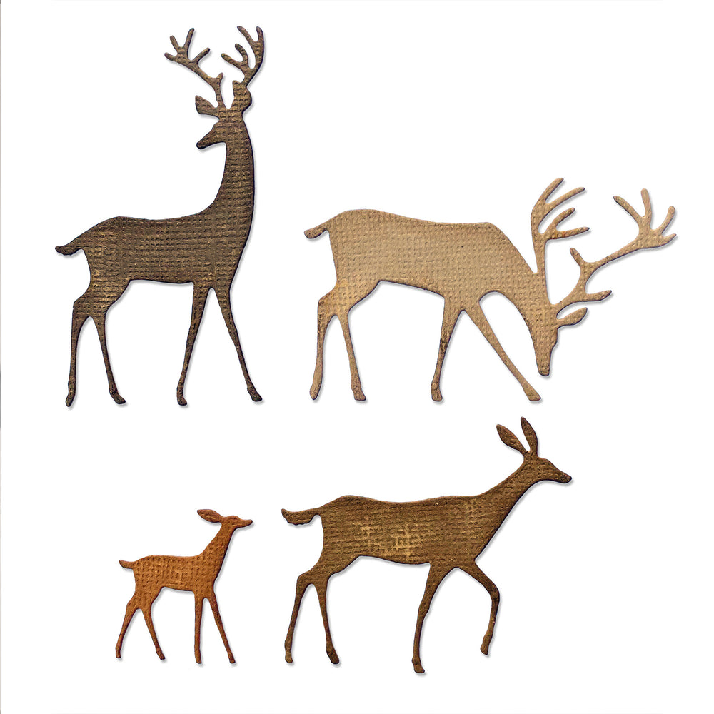 Sizzix • tim holtz thinlits die set darling deer 4pcs