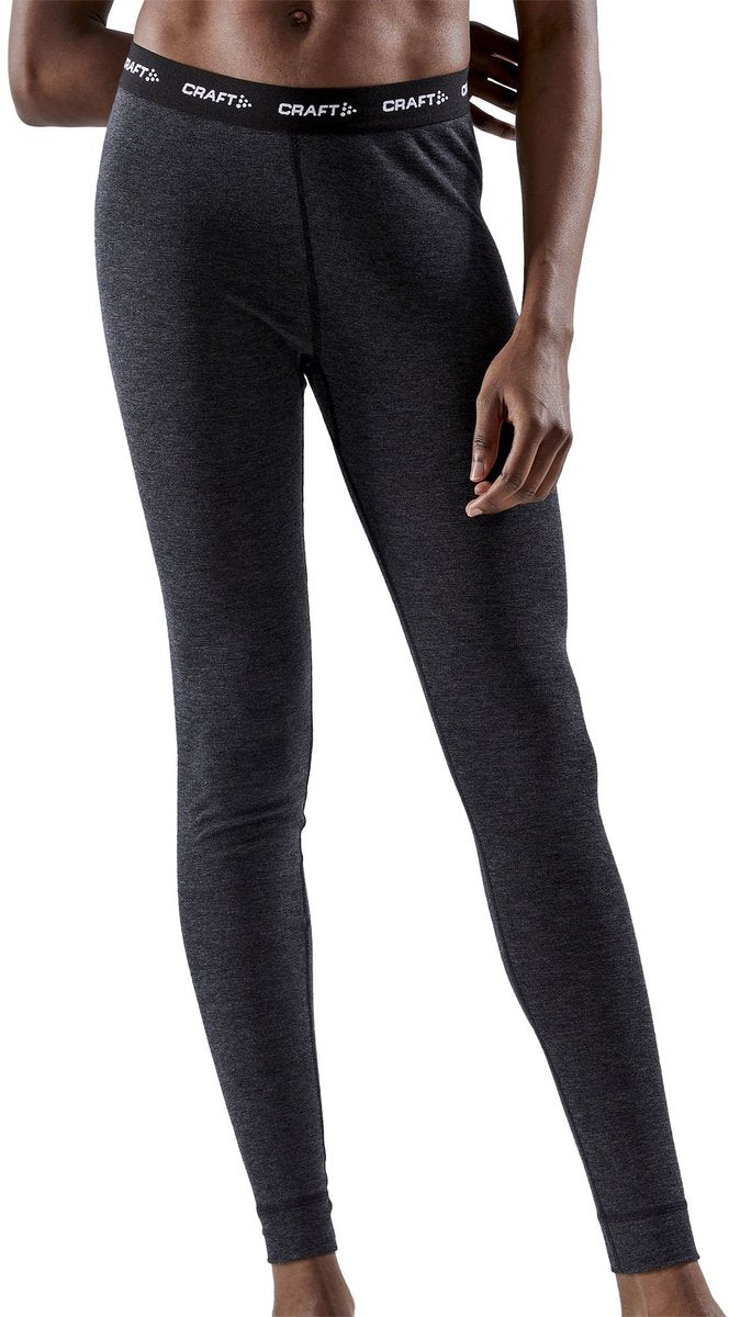 Craft extra warm merino wollen thermobroek dames - core wool - zwart xxl