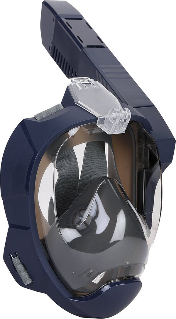 Atlantis poseidon snorkelmasker - snorkel - duikbril - snorkelset - full face masker - volwassenen - blauw - l xl