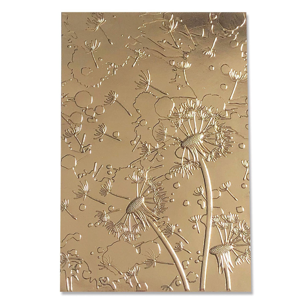 Sizzix • essentials 3d textured impressions embossing folder dandelion wish