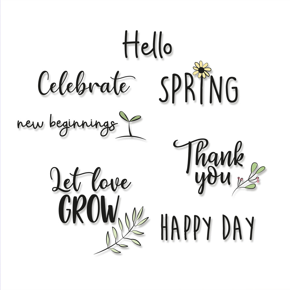 Sizzix • clear stamps new beginnings